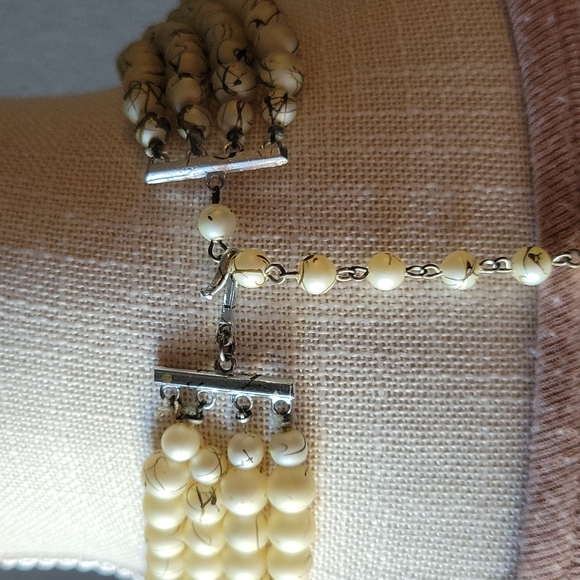 Vintage Multi-strand Beaded Necklace 20" - Picture 4 of 5